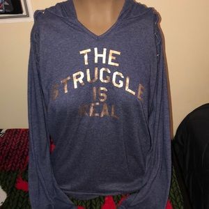 No boundaries dark blue and gold sweater size XL